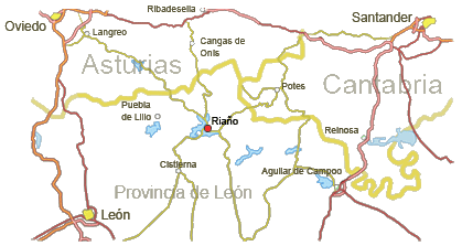 Mapa de Situación de Riaño